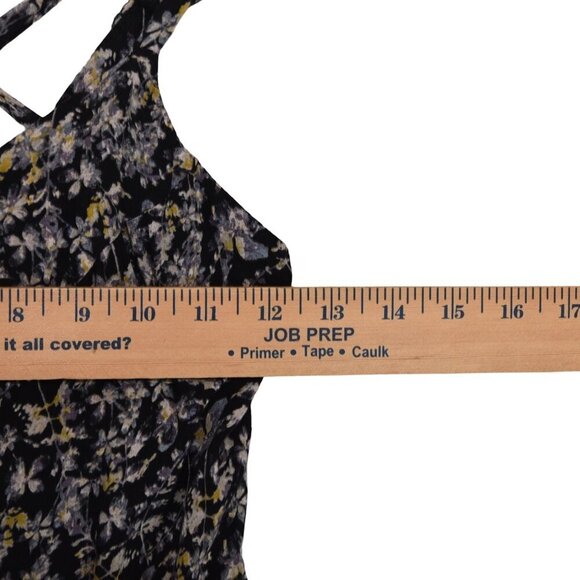 Kimchi Blue Black White Daisy Floral Mini Dress Size 2 Viscose Lined 90s Y2K Fai - Picture 5 of 9